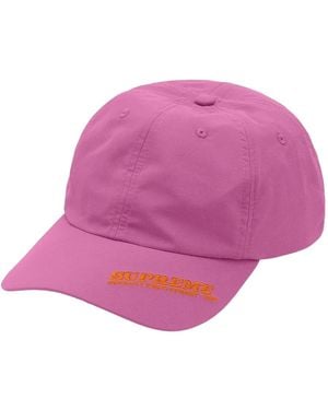 Supreme Visor Logo Panel Hat - Pink