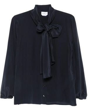 Marella Camicia Con Fiocco - Nero