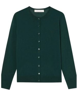 Brooks Brothers Relaxed Diamond Merino-Wool Cardigan - Green