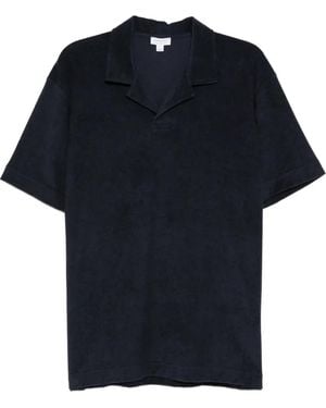 Sunspel Cotton Polo Shirt - Black