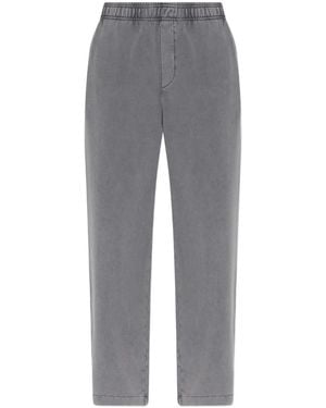 Versace Jeans Couture Pantalon À Patch Logo - Gris