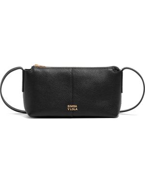 Bimba Y Lola Zip Leather Mini Bag - Black