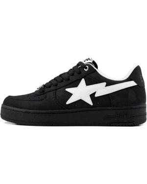 A Bathing Ape Star-Appliqué Trainers - Black