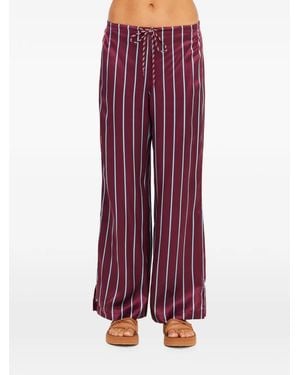 The Upside Capela Charli Drawstring-Waist Trousers - Red