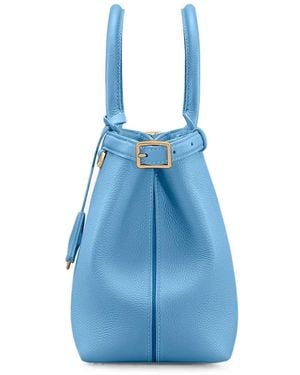 Maison De Sabre Palais Medium Leather Tote Bag - Blue
