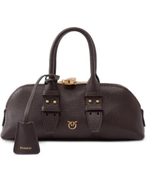 Pinko Horizontal Bowling Bag - Brown