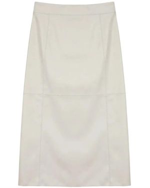 Max Mara Panelled Midi Skirt - White