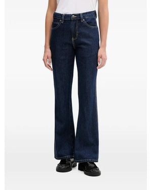 Dickies Logo-Patch Flared Jeans - Blue