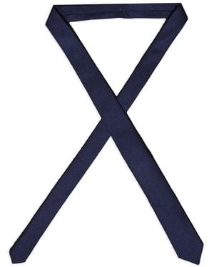 ROBERTO CLERICI Honeycomb-Knit Tie - Blue