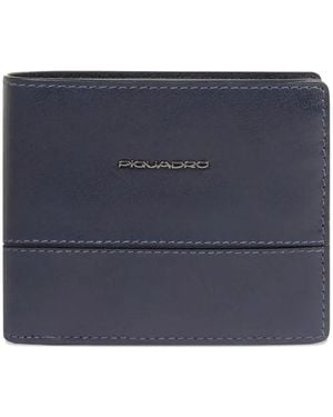 Piquadro Portemonnaie mit Logo - Blau