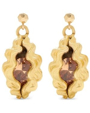 Oceanus Panopea Drop Earrings - Metallic