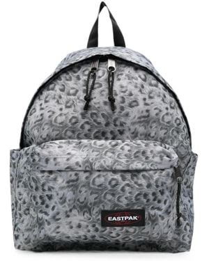 Eastpak Leopard-Pattern Backpack - Gray
