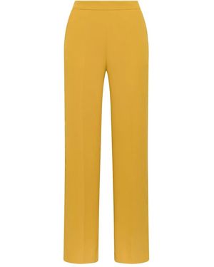 Maliparmi Pressed-Crease Straight-Leg Trousers - Yellow