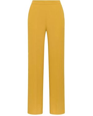 Maliparmi Pressed-Crease Straight-Leg Trousers - Yellow