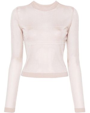 Chiara Ferragni Maxi Logomania Fine-Knit Jumper - Pink