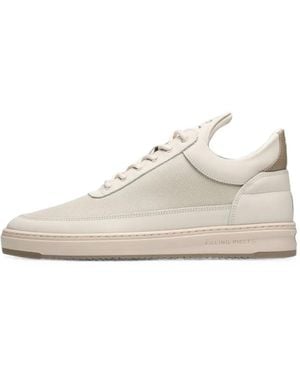 Filling Pieces Low Top Tech Crumbs Trainers - White