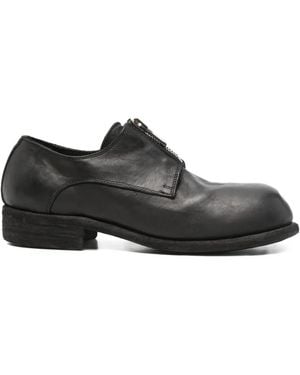Guidi Zapatos Derby Con Cremallera - Negro