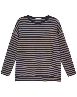 Maliparmi Striped Jumper - White