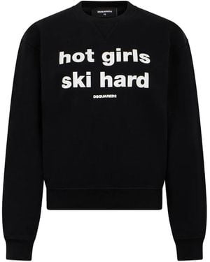 DSquared² Upside-Down Pullover Mit Slogan-Print - Schwarz