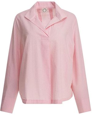 Ines De La Fressange Paris Textured Striped Blouse - Pink