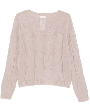 Liu Jo Cable-knit sweater - Natur