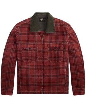 RRL Plaid Corduroy Jacket - Red