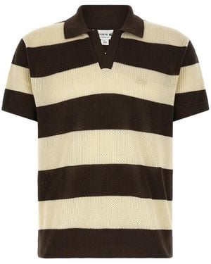 Lacoste Crochet Chain-Stitch T-Shirt - Black