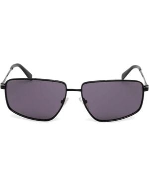 GUESS EYEWEAR Lunettes De Soleil À Monture Rectangulaire - Violet