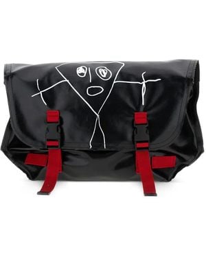 Plan C Borsa A Spalla Con Stampa - Nero