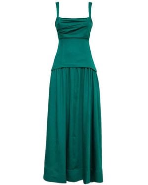Acler Reeve Draped Maxi Dress - Green