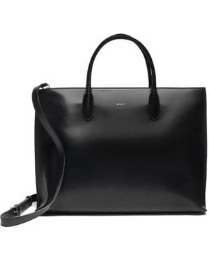 Bally Althea Leather Tote Bag - Black