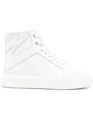 Zadig & Voltaire Tonal High-Top Trainers - White