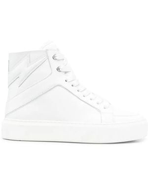Zadig & Voltaire Tonal High-Top Trainers - White
