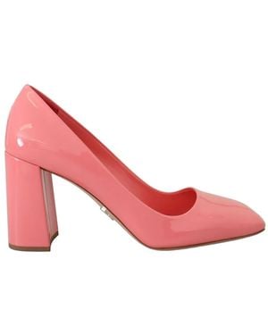 Prada Escarpins En Cuir À Fini Verni - Rose