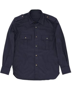 Fortela Sahara Military-Style Overshirt - Blue
