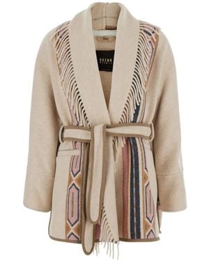 Bazar Deluxe Cardigan Mit Fransen Und Geometrischem Muster - Natur