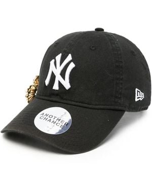 ANOTHER CHANCE Embellished Logo-Embroidered Baseball Cap - Black