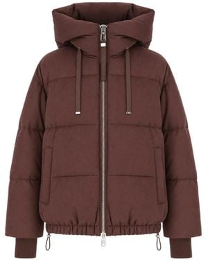 DUNO Heka Quilted Hooded Jacket - Brown