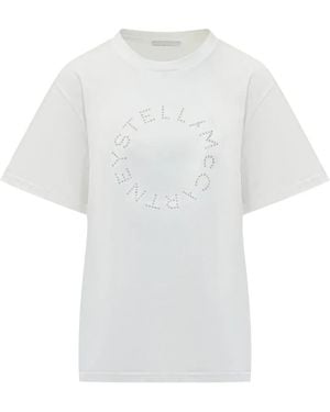 Stella McCartney ラインストーン Tシャツ - ホワイト