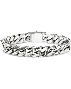 John Hardy Bracciale A Catena Chunky - Bianco