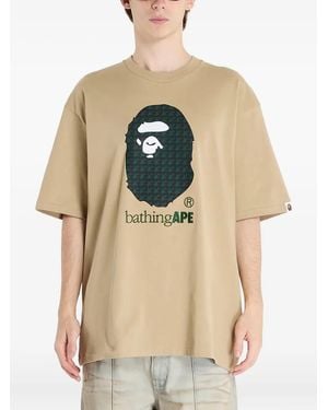 A Bathing Ape Graphic-Print T-Shirt - Natural