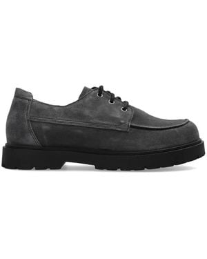 Birkenstock Highwood Moc Lace Low Nubuck Shoes - Black
