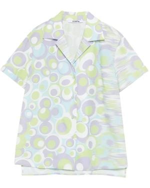 Vivetta Circle-Pattern Shirt - Blue