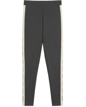 Weekend by Maxmara Legging À Bande Logo - Gray