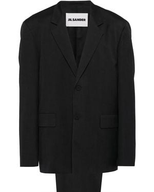 Jil Sander Check Pattern Shirt Set - Black