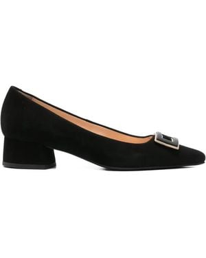 SERGIO MORETTI FIRENZE Buckle-Detail Pointed-Toe Court Shoes - Black