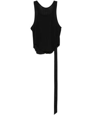 Rick Owens クロップド タンクトップ - ブラック
