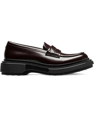 Adieu Leather Loafers - Black