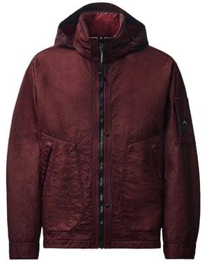C.P. Company Lens Hooded Jacket - Red