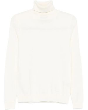 Bompard Roll-Neck Cashmere Sweater - White